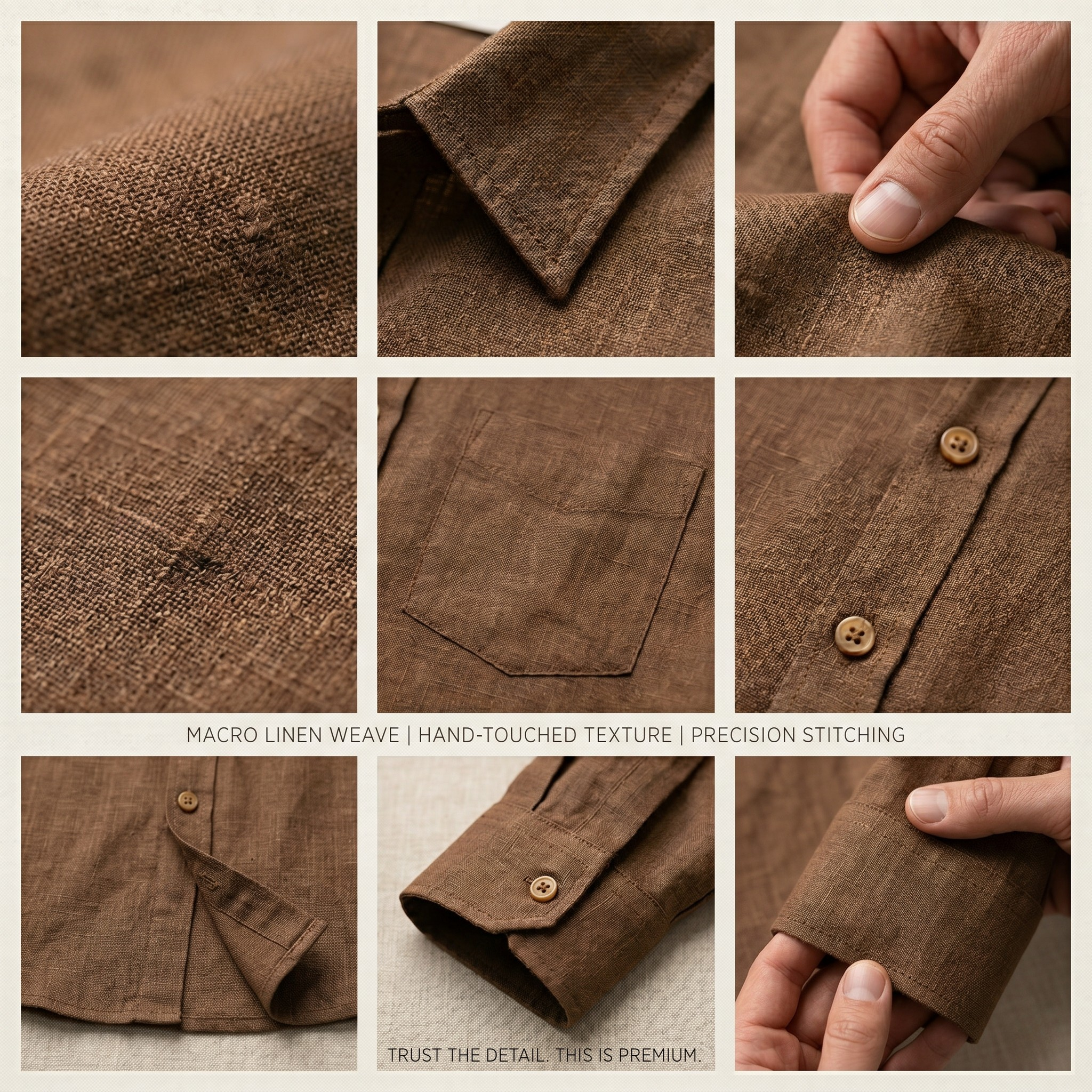 ACES Brown Linen Shirt