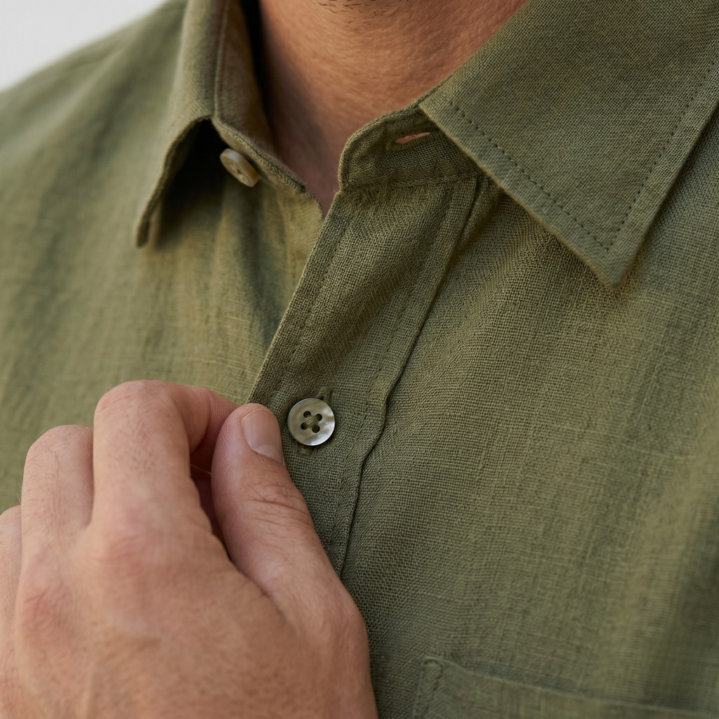 ACES Olive Linen Shirt