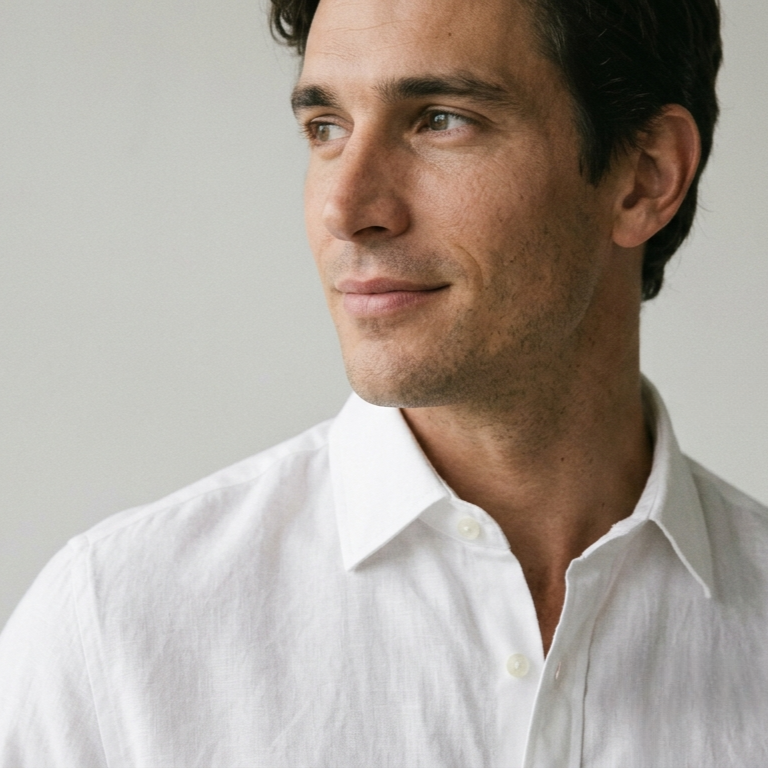 ACES White Linen Shirt