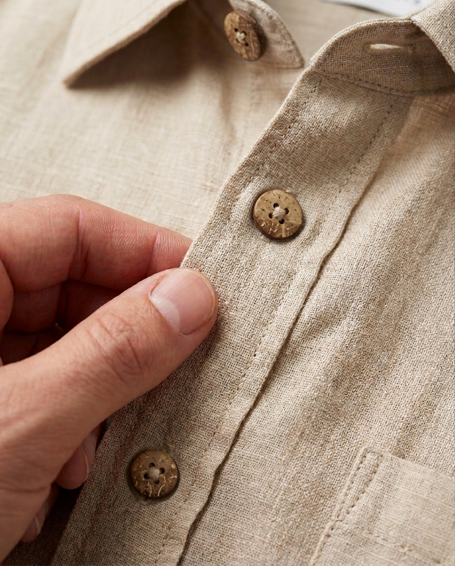 ACES Beige Linen Shirt