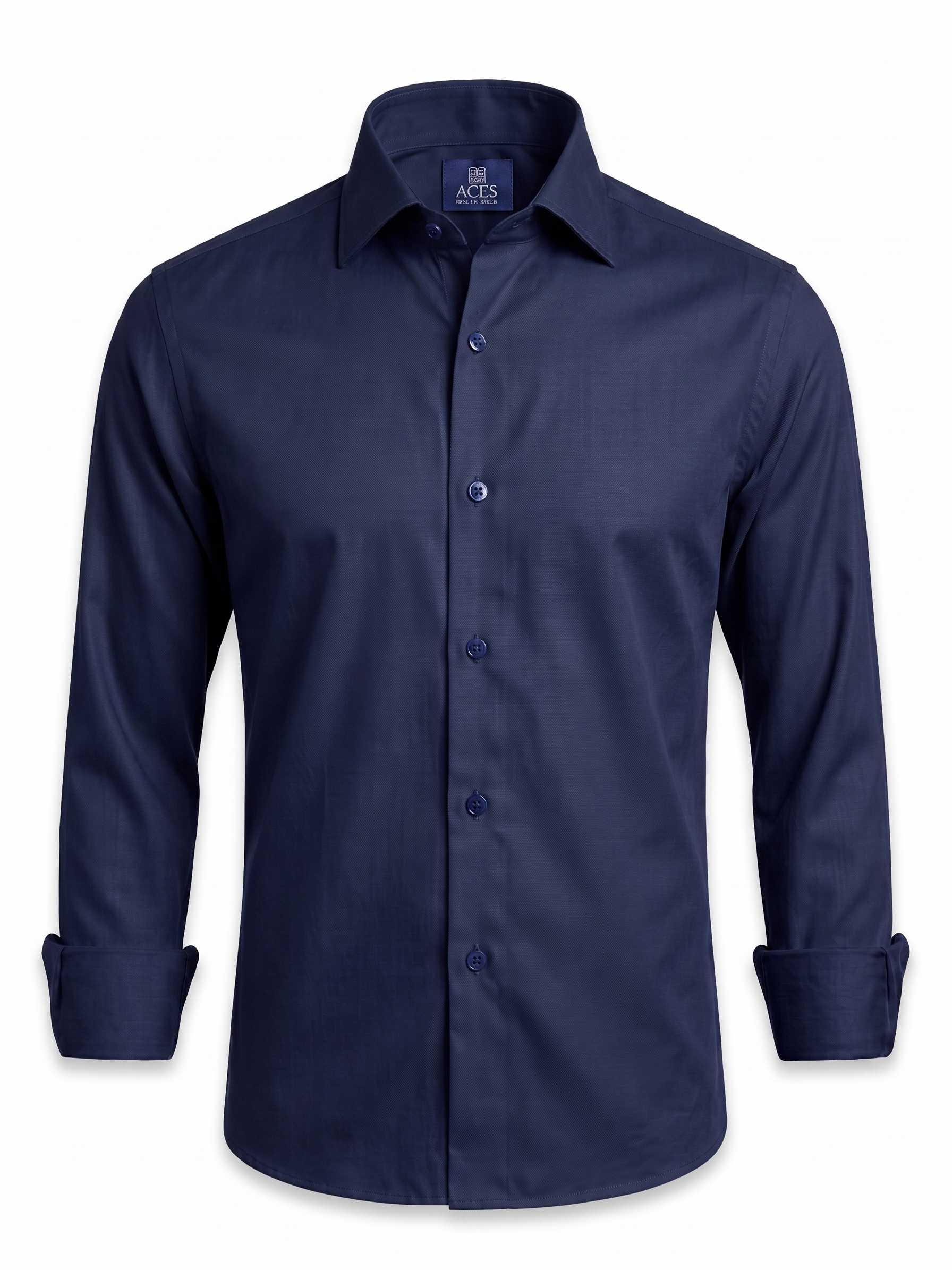 ACES Navy Giza Cotton Shirt