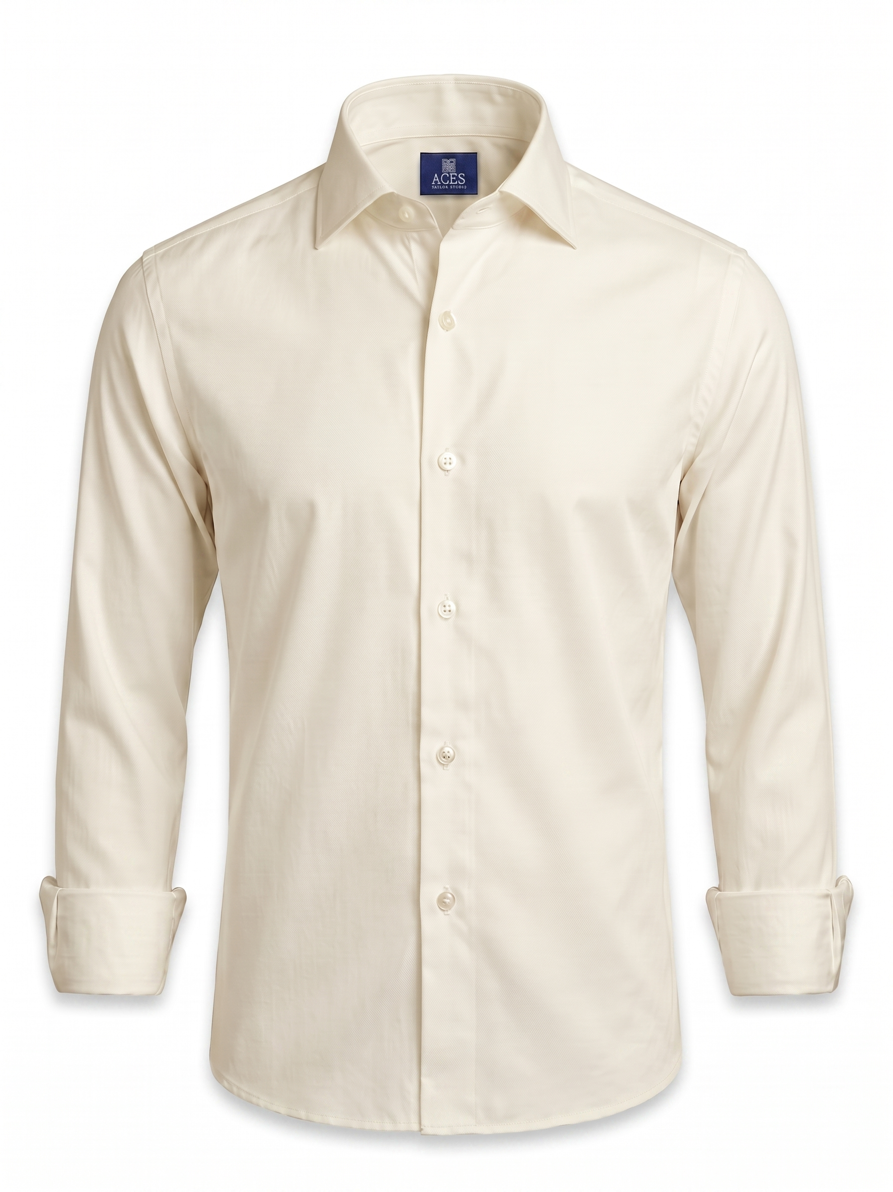 ACES Cream Giza Cotton Shirt
