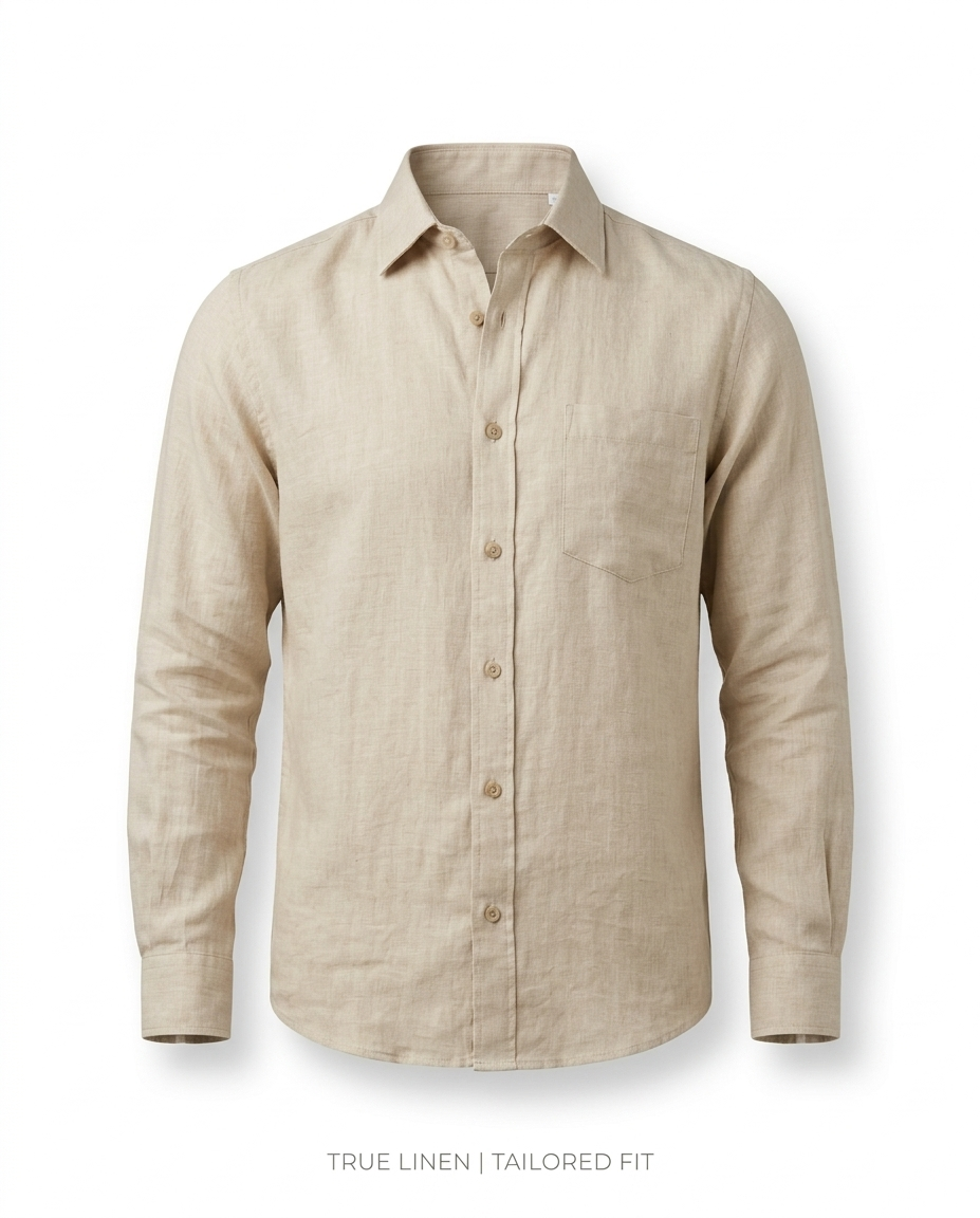 ACES Beige Linen Shirt