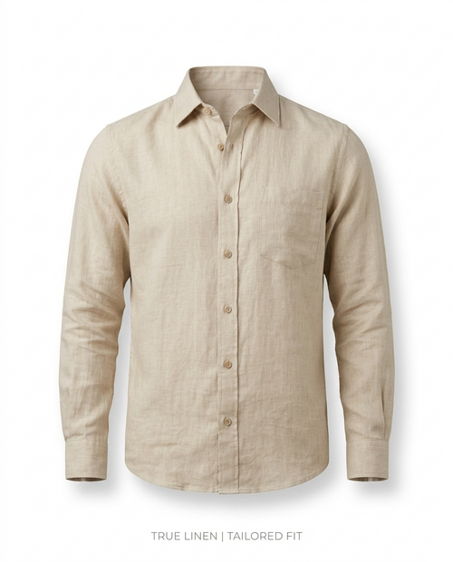 ACES Beige Linen Shirt
