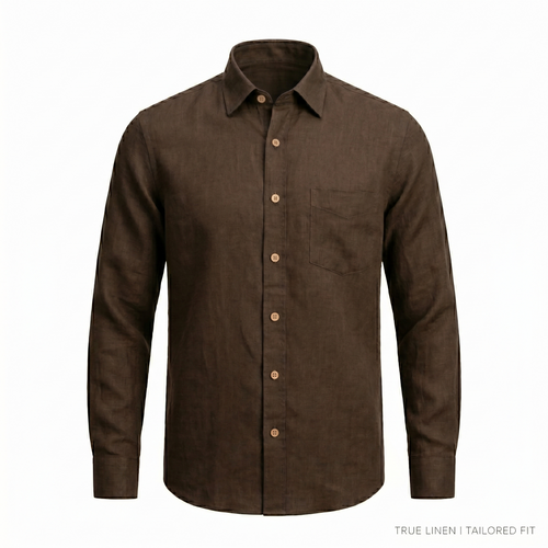 ACES Brown Linen Shirt