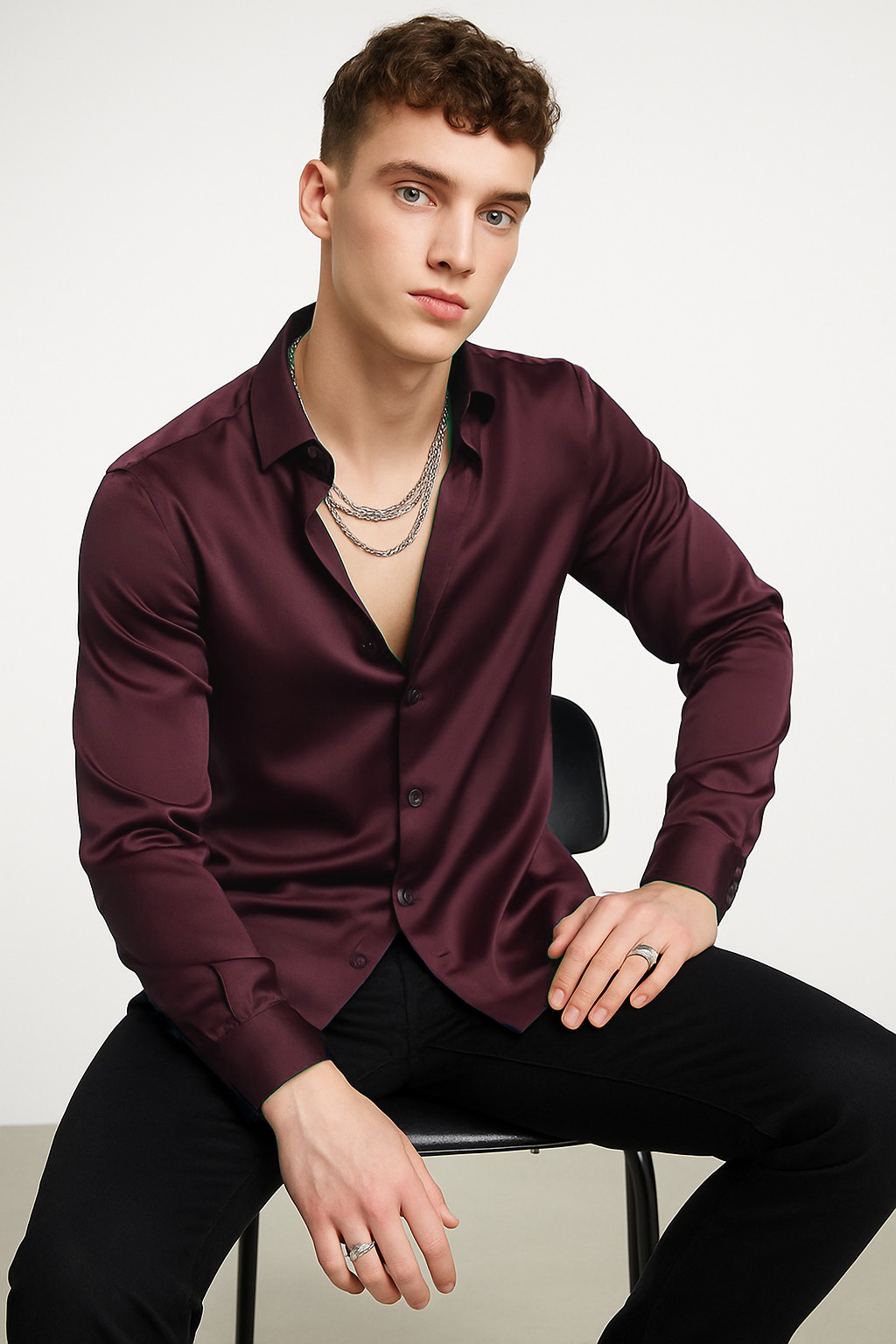 LUX SATIN SHIRT