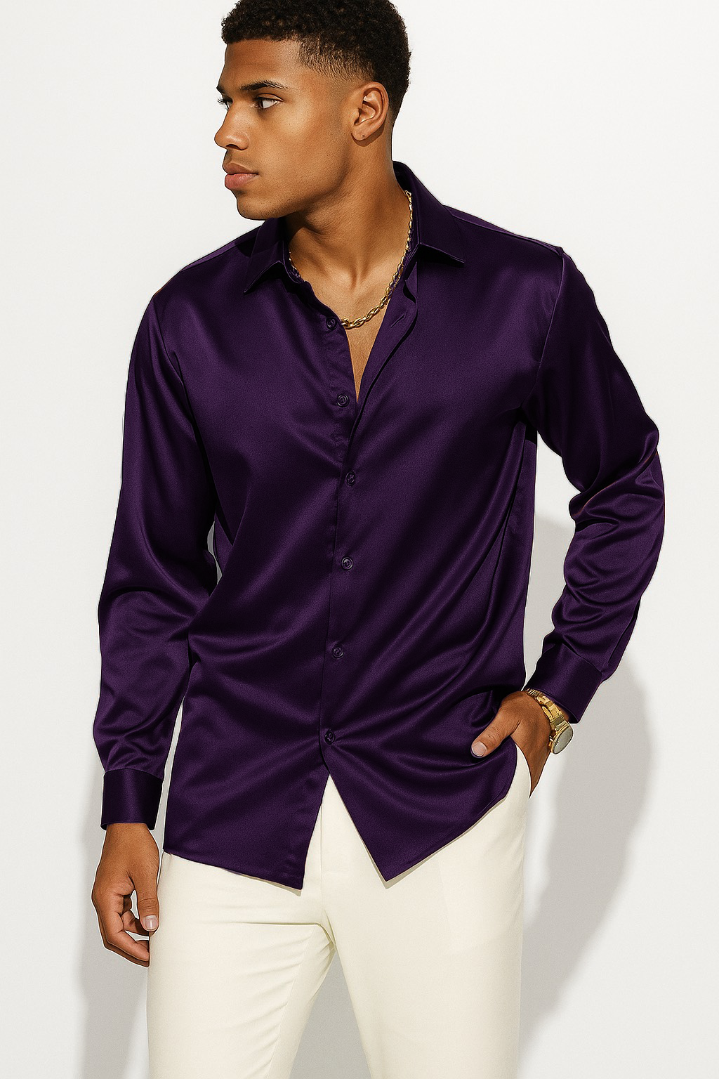 LUX SATIN SHIRT